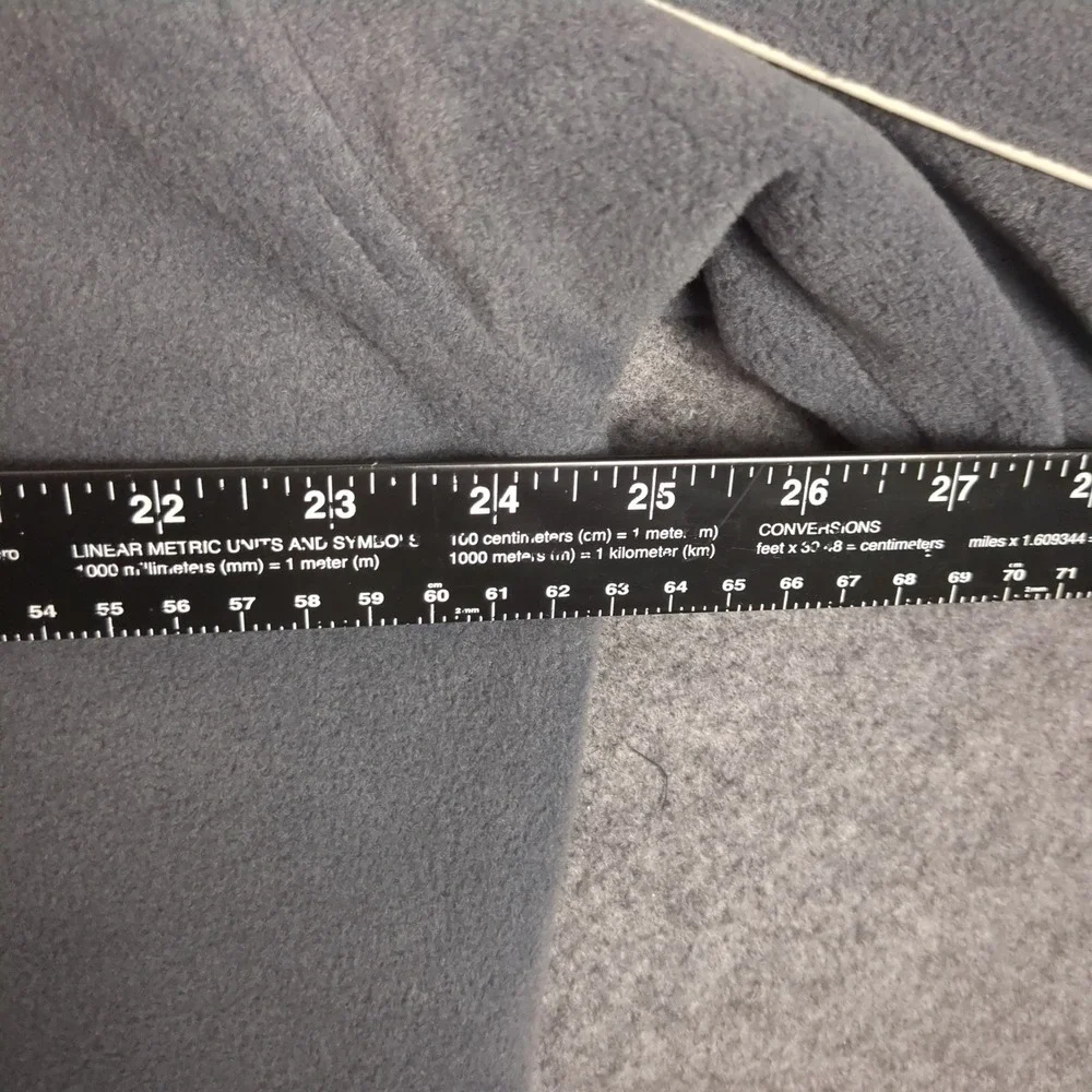 Columbia Mens Gray Full Zip Fleece Jacket‎ Large Interchange Mock Neck Piping
